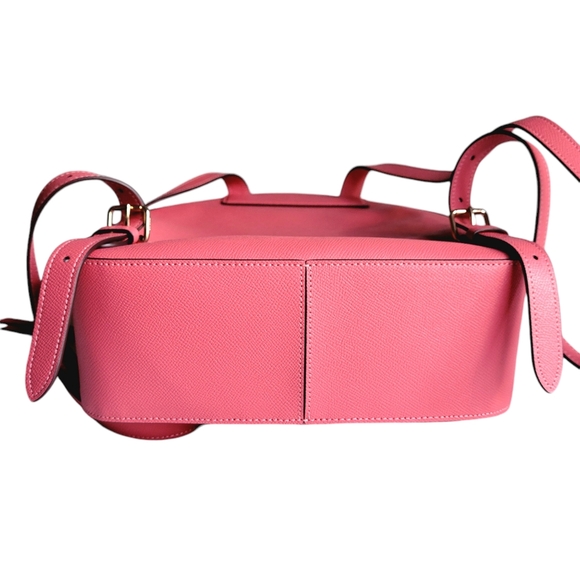 Coach Jordyn Backpack Watermelon Pink Leather Gold Zipper Authentic NWOT - Picture 9 of 12